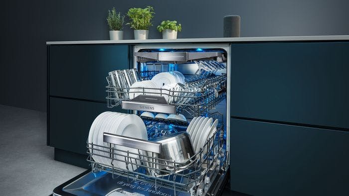 Siemens-keittiosuunnittelu: oikea astianpesukone